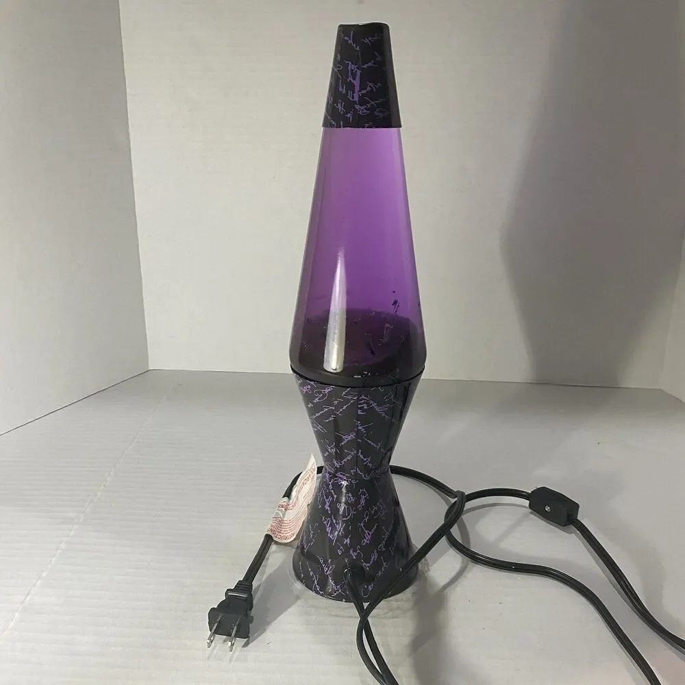 LAVA Lamp Sabbatic Goat 14.5” Spencer’s Exclusive Purple Liquid Black Wax